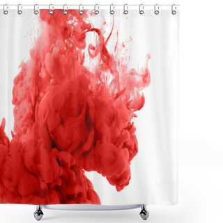 Personality  Acrylic Colors In Water. Abstract Background. Shower Curtains