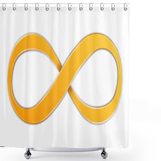 Personality  Infinity Symbol Shower Curtains