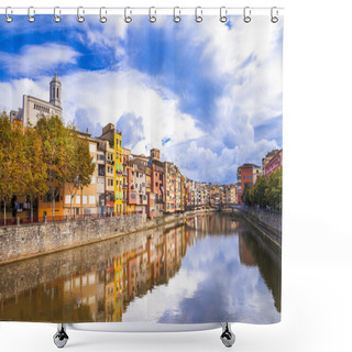 Personality  Girona Town . Spain Shower Curtains