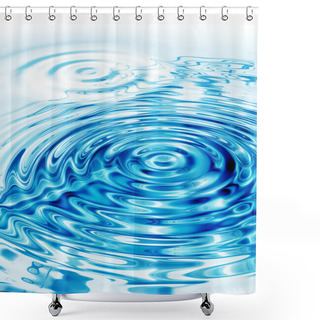 Personality  Crystal Clear Water Ripples Shower Curtains