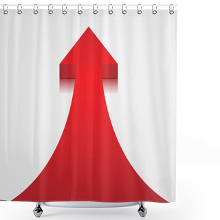 Personality  Red Arrow Shower Curtains