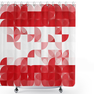 Personality  Vector Modern Geometrical Abstract Background. Shower Curtains