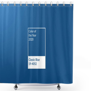 Personality  Pantone Color Of The Year 2020. Color Trend Shower Curtains