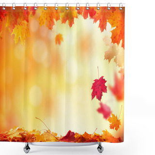 Personality  Autumn Background Shower Curtains