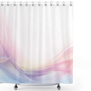 Personality  Abstract Pastel Pink And White Background Shower Curtains
