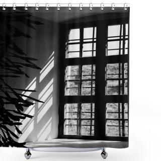 Personality  Contrast Light Intersection From Window Of Castle Shower Curtains