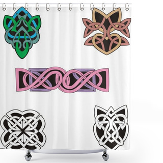 Personality  Knot Decoration Dingbats & Patterns Shower Curtains