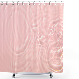 Personality  Pink Transparent Clear Water Surface Texture Summer Background Shower Curtains