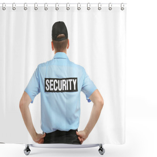 Personality  Male Security Guard Shower Curtains