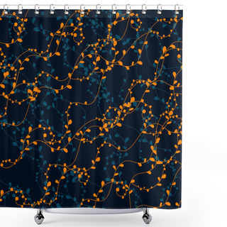 Personality  Seamless Plants Shower Curtains
