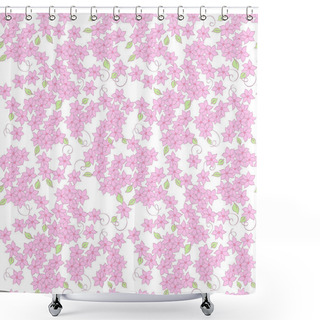Personality  Little Pink Flowers Shower Curtains