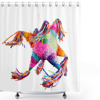 Personality  Mexican Pinata Used In Posadas And Birthdays Shower Curtains