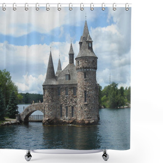 Personality  Boldt Castle On Ontario Lake Shower Curtains