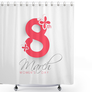 Personality  Greeting Card For InternationalWomen's Day Celebration. Shower Curtains