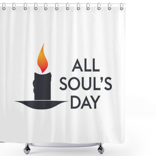 Personality  All Souls Day Type Vector Design. Vector Illustration Of A Background For All Soul's Day. Shower Curtains