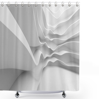 Personality  Abstract Construction Shower Curtains