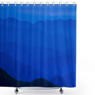 Personality  Blue Ridge Mountains At Dusk Shower Curtains