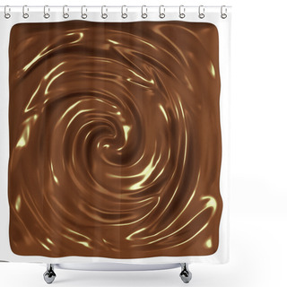 Personality  Chocolate Swirl Background Shower Curtains