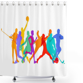 Personality  Sports Games And Athletes Shower Curtains