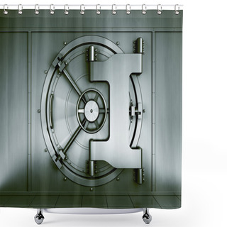 Personality  Bank Vault Shower Curtains