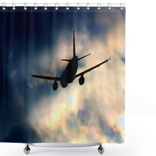 Personality  Flying In The Storm Shower Curtains