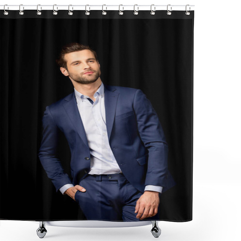 Personality  Young stylish man  shower curtains