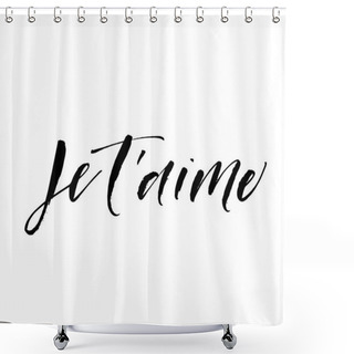 Personality  Je T'aime Postcard.  Shower Curtains