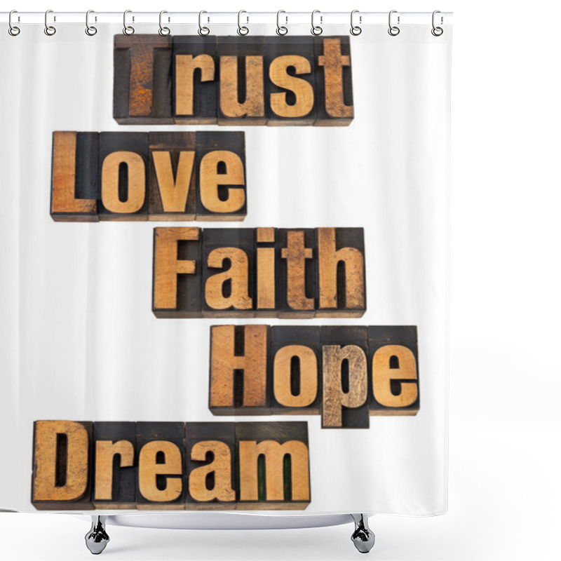 Personality  Spiritual And Motivational Words Shower Curtains