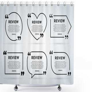 Personality  Website Rewiew Quote Citate Blank Template Shower Curtains