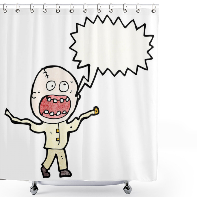 Personality  Crazy Man Shower Curtains