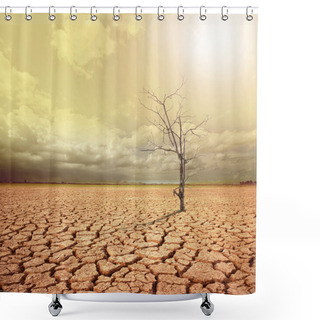 Personality  Global Warming. Shower Curtains