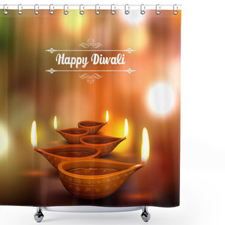 Personality  Diwali Holiday Background Shower Curtains