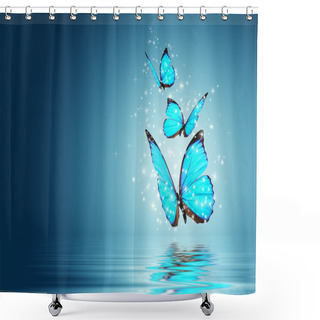 Personality  Butterfly Shower Curtains