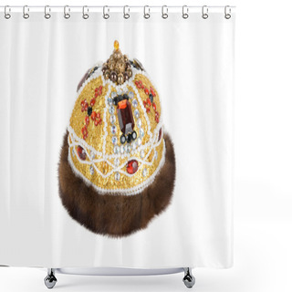 Personality  Regal Kings Fur Crown Shower Curtains