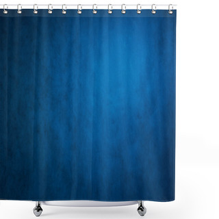 Personality  Blue Grey Abstract Background, The Studio Wall Is Illuminated By Constant Light Shower Curtains