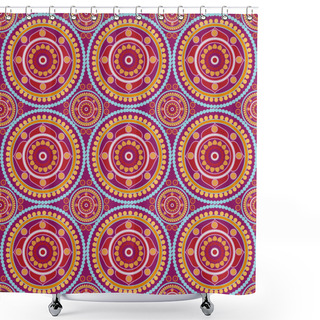 Personality  Vector Seamless Pattern - Abstract Background Shower Curtains