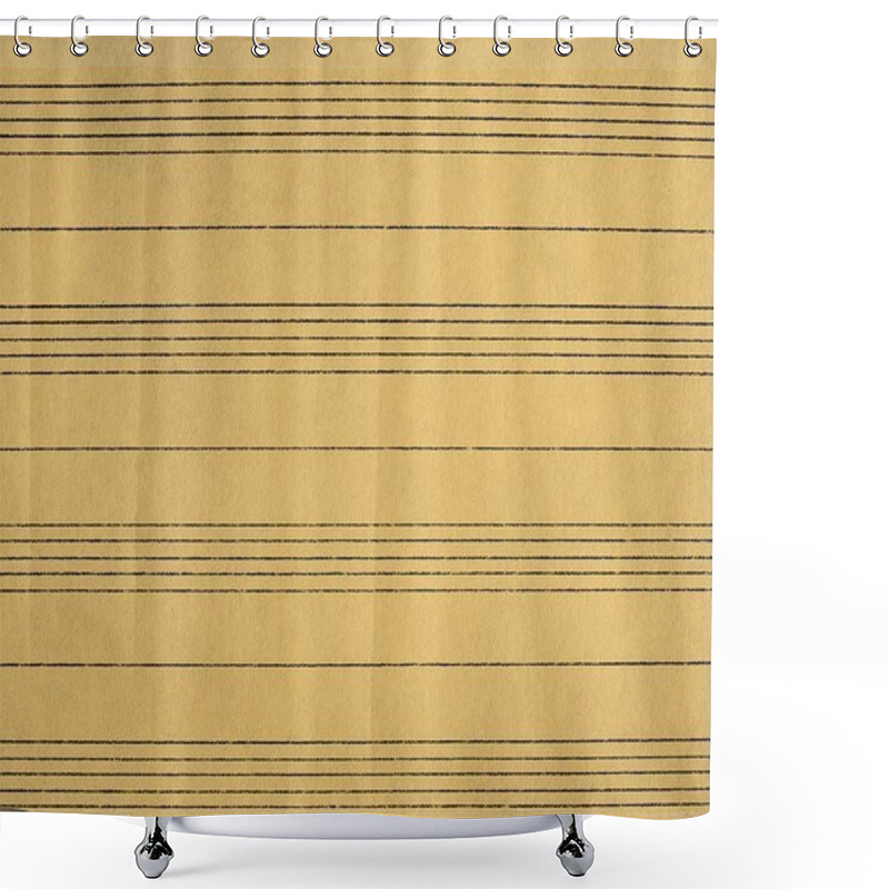 Personality  Sheet Music Sepia Shower Curtains