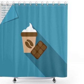 Personality  Coffee And Chocolate Shower Curtains