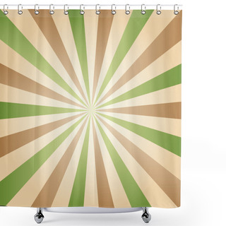 Personality  Vintage Abstract Background Explosion Rays Vector Shower Curtains