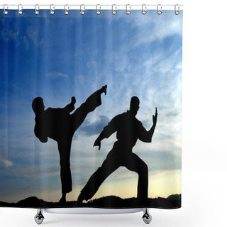 Personality  Martial Art Shower Curtains