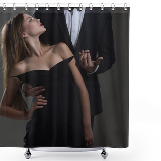 Personality  Elegant Couple In Love. Valentines Day. Love. Loving Couple Together At Business Meeting. Cute Man And Woman Are Dating. Date Of Beautiful Couple. Love You More Than Yesterday. Cheerful Couple Shower Curtains