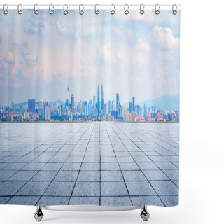 Personality  Modern City View Shower Curtains