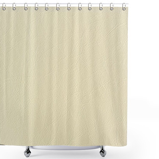 Personality  Ivory Artificial Leather Background Texture Shower Curtains