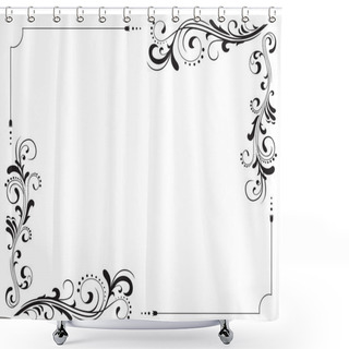 Personality  Ornamental Framework Shower Curtains
