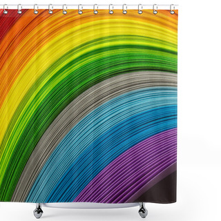 Personality  Colorful Paper Shower Curtains