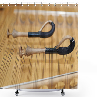 Personality  Hammered Dulcimer Musical Instrument Shower Curtains