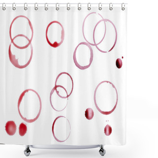 Personality  Wine Stain Fleck Beverage Drink Alcohol Shower Curtains