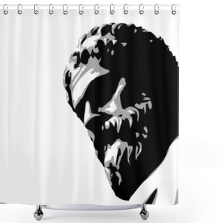 Personality  Ancient Statue Shower Curtains