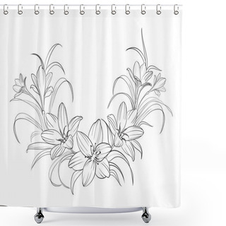 Personality  Crocus Flowers. Shower Curtains