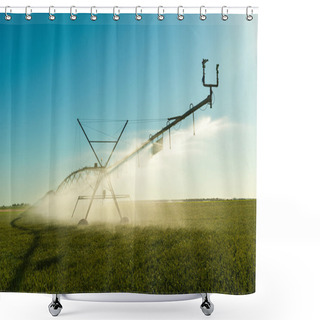 Personality  Field Irrigation Shower Curtains